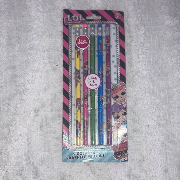 LOL 2 pens, 5 pencils, and 3color pencils - Picture 2 of 4